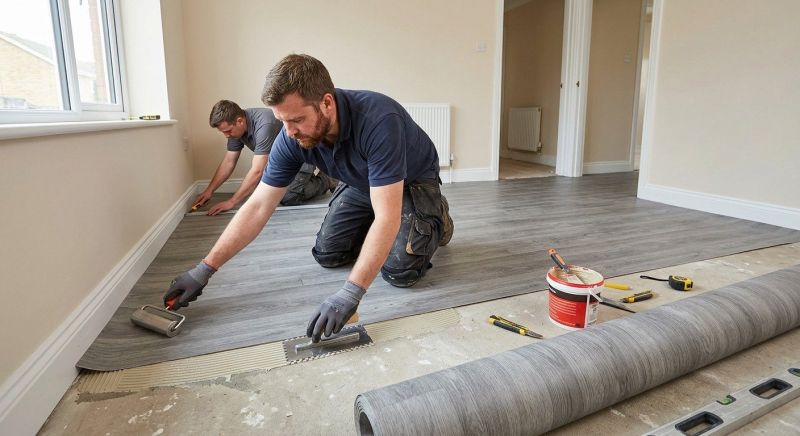 Sheet Linoleum Installation in Weatherford, TX